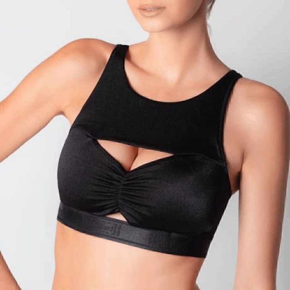 NWT Wolford Hanna Sports Bra M Black